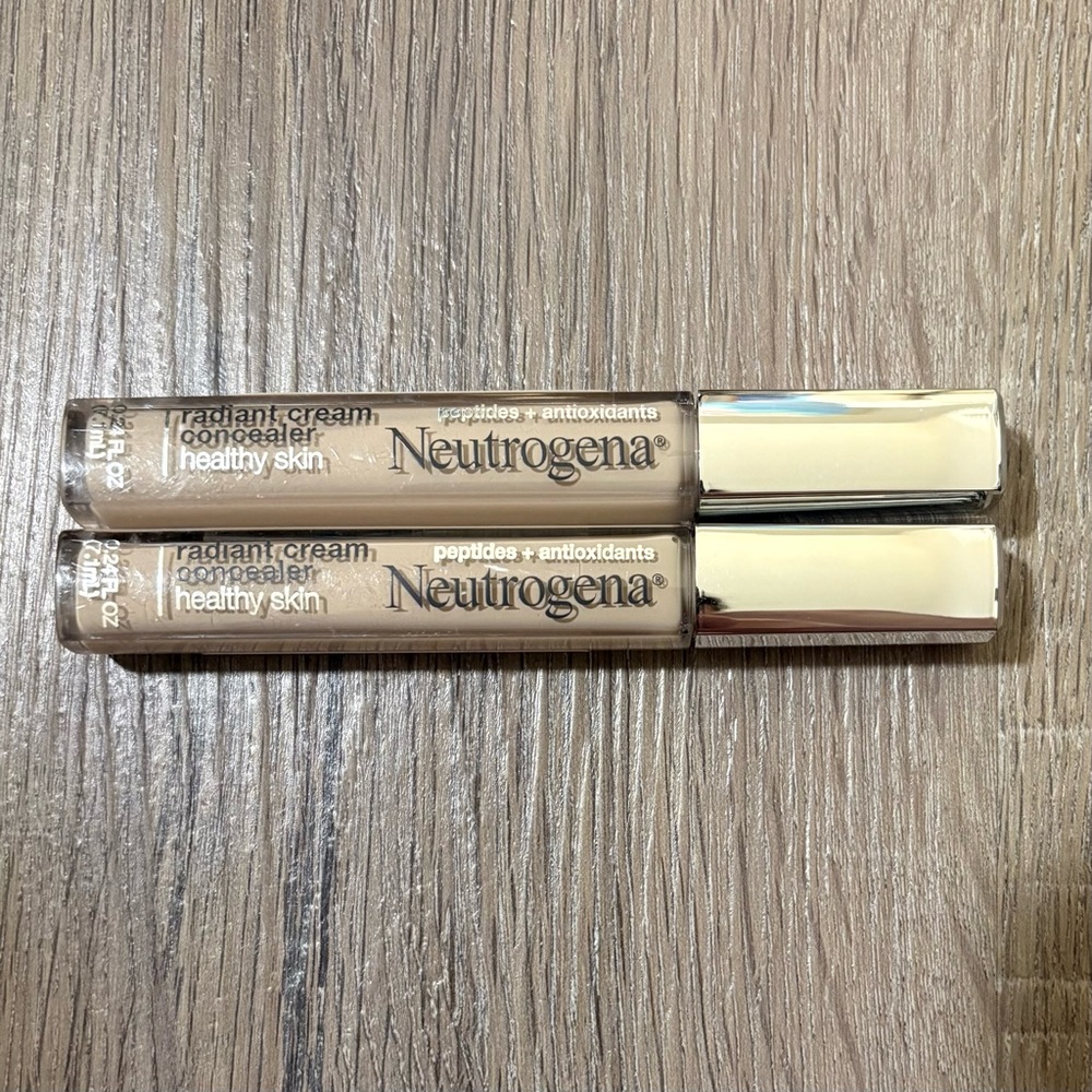 NEW Neutrogena radiant cream liquid concealer ivory light bundle